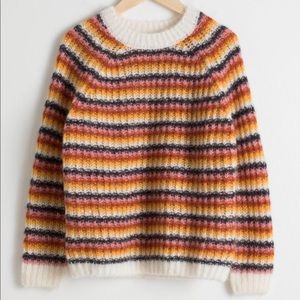 & Other Stories Striped Chunky Sweater